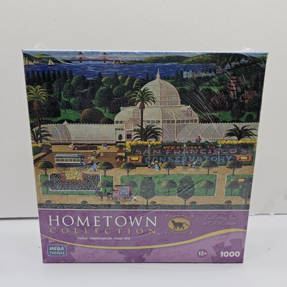 Hometown Collection 1000 Pc Puzzle Artist Heronim New San Francisco - Picture 1 of 3